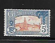 GUADELOUPE, 135, MINT HINGED HINGE REMNANT, HARBOR SCENE