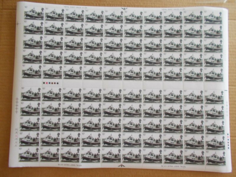 1979 Police Anniv set of 4 in Complete Sheets of 100 + Varieties M/N/H Cat £160+