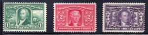 U.S. 323-327 Mint/MNH F-FVF (0727)