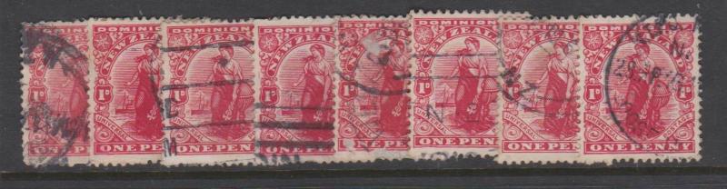 New Zealand Sc#131 Used x 8 Copies