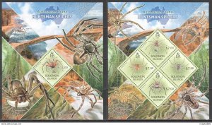 2013 Solomon Islands Australian Fauna Spiders #1902-06 1+1 ** Ls088