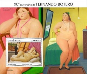 Guinea-Bissau - 2022 Artist Fernando Botero - Stamp Souvenir Sheet - GB220332b2