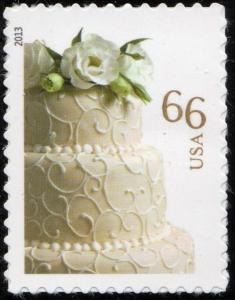 SC#4735 66¢ Wedding Cake Single (2013) SA