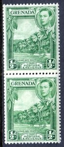 Grenada - Scott #132a - Spliced coil pair - MH - Marking on reverse - SCV $7.00