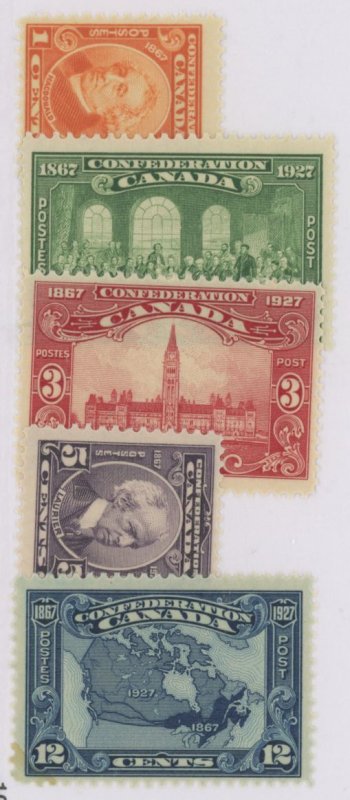 Canada #141-145 Mint (NH) Single (Complete Set)