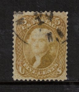 USA #67b Very Fine Used Artfully Repaired Sealed Tear & Reperforated At Top & Rt 