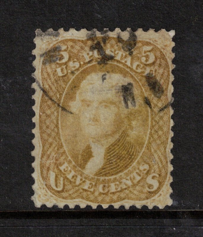 USA #67b Very Fine Used Artfully Repaired Sealed Tear & Reperforated At Top & Rt