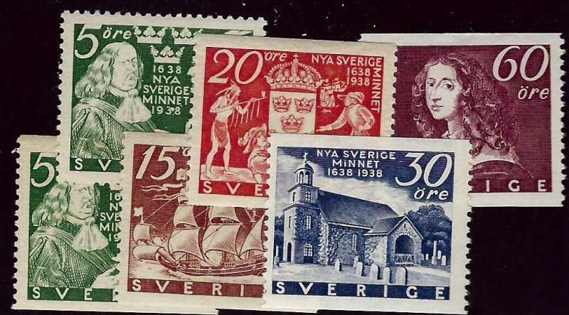 Sweden  SC#268-273 Mint F-VF...Worth a Close Look!!