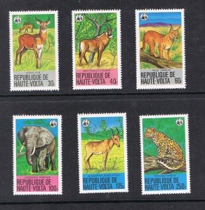 Upper Volta 1979 Sc 506-511 WWF set MNH