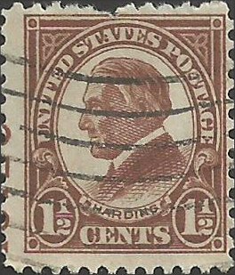 # 633 Used Yellow Brown Warren G. Harding