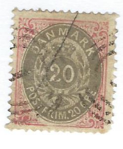 Denmark SC#31 Used F-VF SCV$32.50...Worth a Close Look!