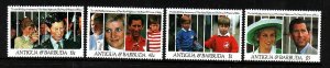 Antigua-Sc#1446//1453-unused NH 1/2 set-Princes Diana-10th anniversary-1991-