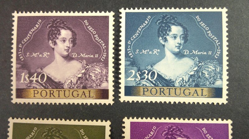 Portugal 1953 Scott# 784-791 Mint VF-XF Light Hinged Complete set of 8