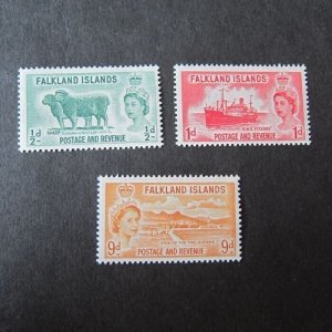 Falkland Islands 1955 SC 122-123 MNH