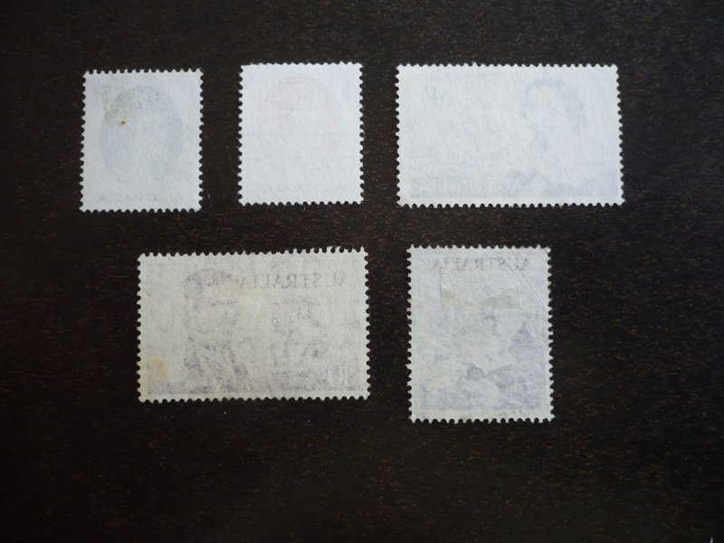Stamps - Australia - Scott# 3365,366,374,377,378 - Used Part Set of 5 Stamps