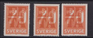 Sweden  #717-718  MNH  1968  EFTA  x3