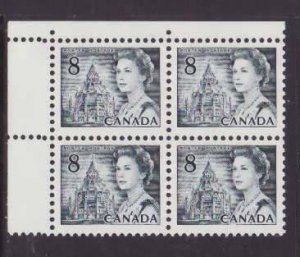 Canada-Sc#544iii- id9-unused 8c NH Centennial corner block-UL-Hibrite-PVA-1972-