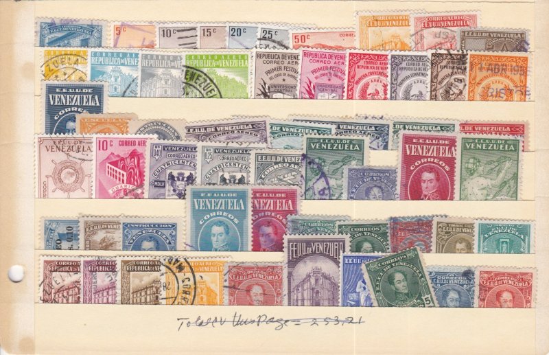 Venezuela Mixture of 97 Used Stamps