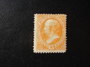 1870-71 SCOTT # 152  15c  M/RG/H. SCV $ 1250.00