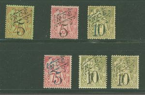 New Caledonia #34-39 Unused