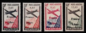 Reunion Frech Colony 1943 C14-C17 Air Mails VF/Mint/(*)  Set of Four
