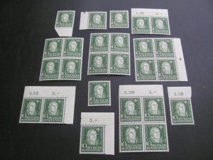 GERMANY 1952 SC# 689 LUTHER SETS & BLOCKS SEE DESCRIPTION.