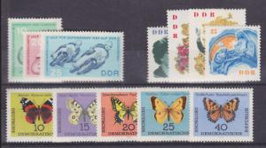 German Dem Rep Sc 657/687 MLH. 1963-64, 3 cplt sets