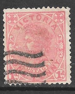 Australian States Victoria 194a: 1d Queen Victoria, used, F