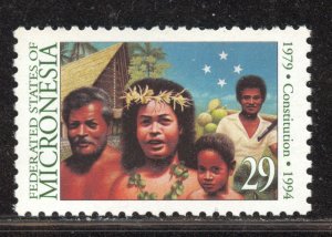 Micronesia Scott 194 MNHOG - 1994 Constitution, 15th Anniversary - SCV $1.50