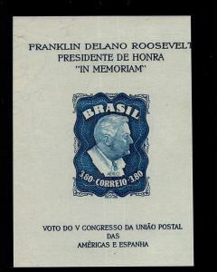 BRAZIL FDR SHEET C76A OG NH