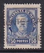 Monaco  #122   used  1932  Prince Louis II  1.50fr