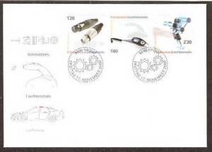 Liechtenstein 2008 Innovatives Machinery Tools Electronic Car Automobiles FDC...