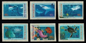 Australia 1995 The World Down Under  Set of 6 Self-adhesives MNH