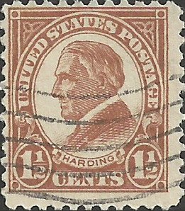 # 553 Used Yellow Brown Warren G. Harding