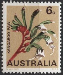 Australia 434 (mh) 6c flowers: kangaroo paw (1968)