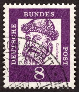 1961, Germany 8pfg, Used, Sc 826