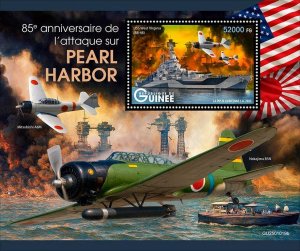 GUINEA - 2025 - Attack on Pearl Harbor - Perf Souv Sheet - Mint Never Hinged