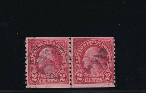 599A Line pair Type l/ll used neat cancel PF cert cv $ 1100 ! see pic !