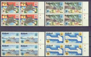 KIRIBATI 418-21 MNH 1983 COMMONWEALTH DAY BLOCKS