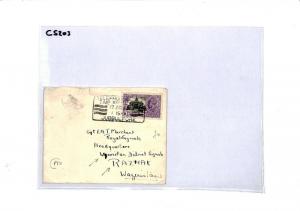 CS203 INDIA 1935 Jubbulpore Cover WAZIRISTAN Military Signals {samwells-covers}