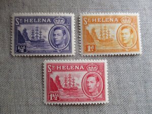 St.Helena, Scott# 118, 119A, 120, MH