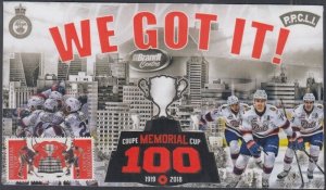 CANADA # 3101.7- 100th ANN of the MEMORIAL CUP in HOCKEY - FIRST DAY COVER