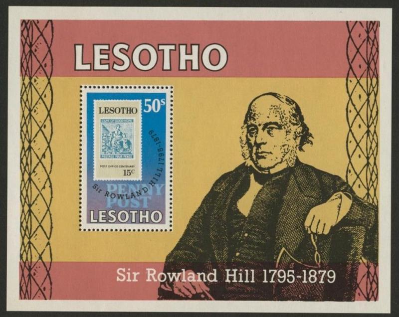 Lesotho 274-7 MNH Stamp on Stamp, Rowland Hill