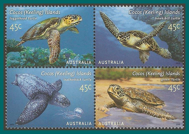 Cocos 2002 Turtles, MNH 336,SG393a