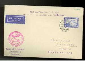 1929 Germany Graf Zeppelin  Cover Middle East Flight via Palestine