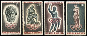 Upper Volta C14-C17, MNH, Tokyo Summer Olympic Games, Greek Sculptures