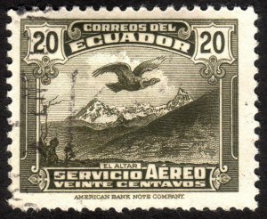 1937, Ecuador 20c, Used, Sc C52