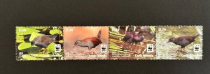 Cook Islands: 2014 Endangered Species, Spotless Crake, Birds, MNH Set