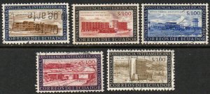 Ecuador Sc #662-666 Used