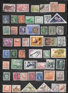 WORLDWIDE Page #748 of 50+ Stamps Mixture Lot Collection / Lot